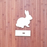 SO-089 Conejo Pascua con peana 
