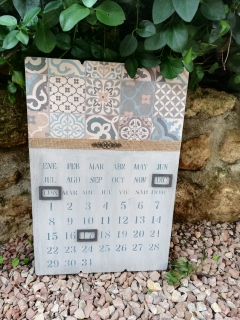 Calendario perpétuo baldosa hidráulica