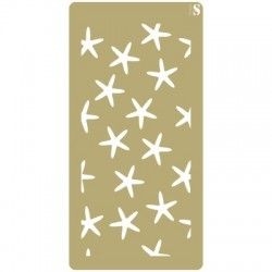 Stencil scrapbooking 091 Estrellas de mar